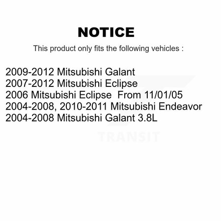 Kugel Front Wheel Bearing Hub Assembly For Mitsubishi Galant Eclipse Endeavor 70-513219